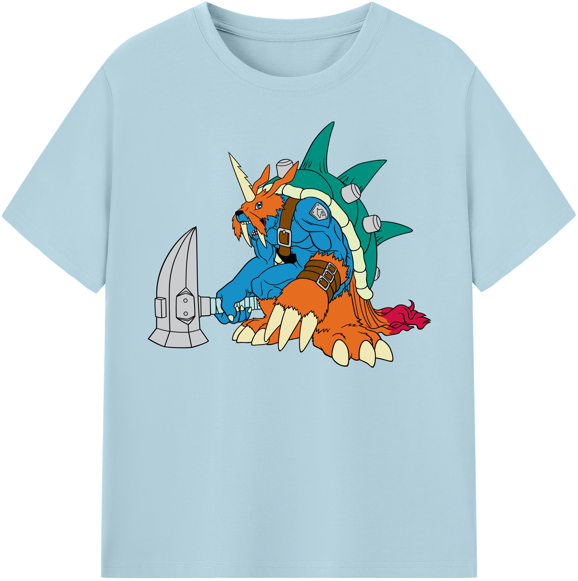 （画像用） Digimon デジタルモンスター/デジモン 綿100％半袖Tシャツ（フロントプリント）